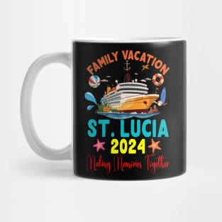 Family Vacation St. Lucia 2024 Family Matching Group Summer Mug